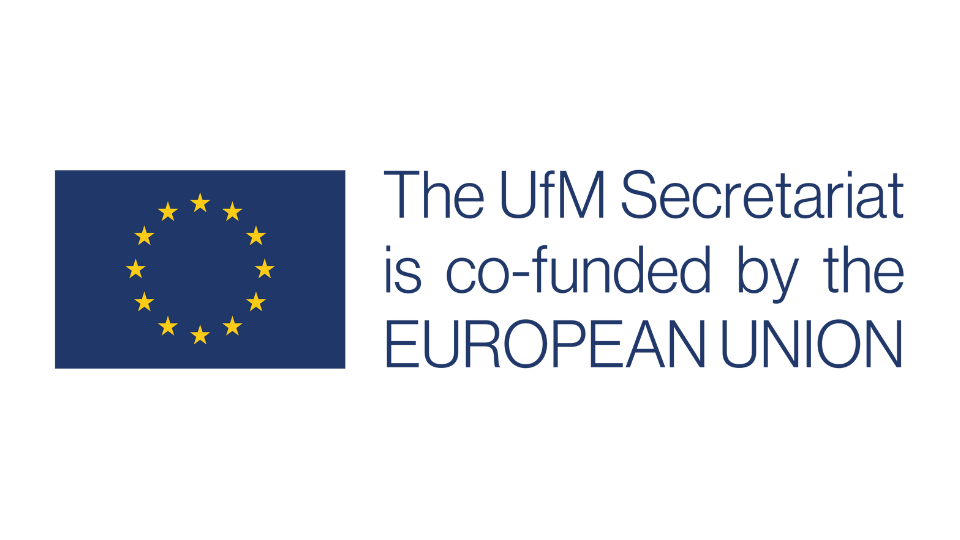 UfM supported by the EU logo