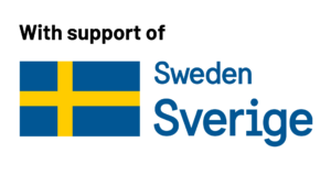 With the support of Sweden logo